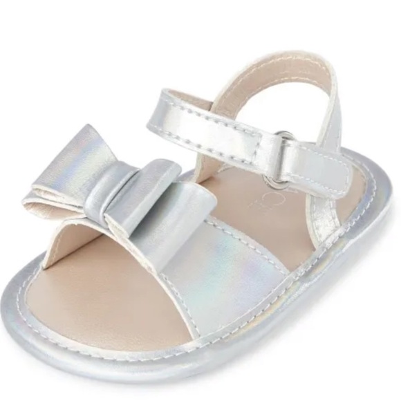 NWT • Childrens Place Lace Striped Dress + Sandals - Picture 7 of 9